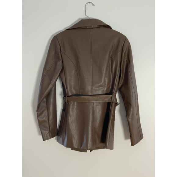 Molly Bracken Faux Leather coat size xs - Picture 4 of 6